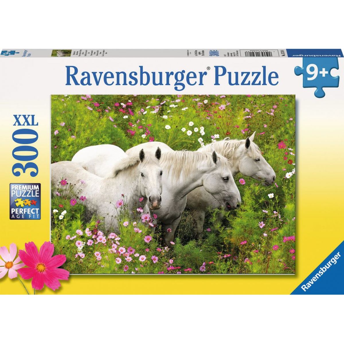 Ravensburger Puzzle Bílí koně 300 dílků