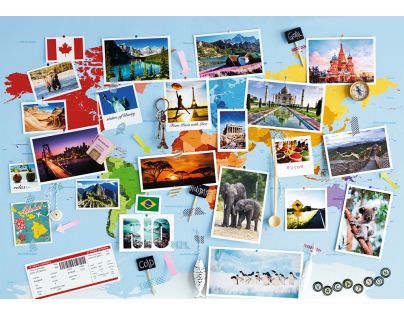 Ravensburger Puzzle Cesta kolem světa 1000 dílků