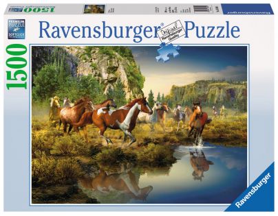 Ravensburger Puzzle Divocí koně 1500 dílků