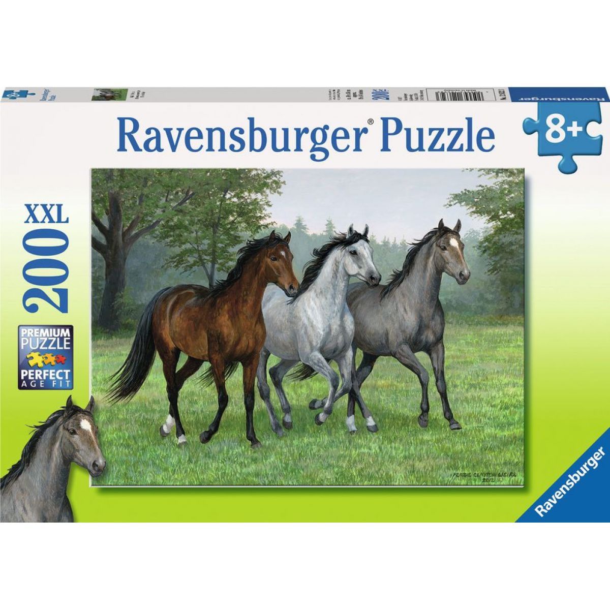 Ravensburger puzzle Divocí koně 200 dílků