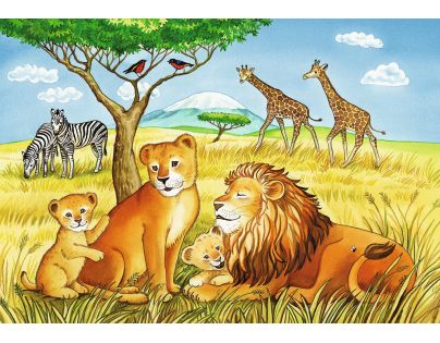 Ravensburger Puzzle Exotická zvířata 2 x 12 dílků