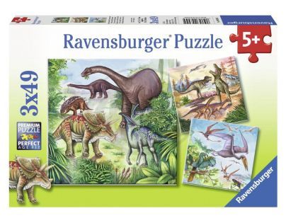 Ravensburger Fascinující dinosauři 3 x 49 dílků