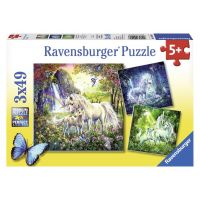Ravensburger Puzzle Krásní jednorožci 3 x 49 dílků