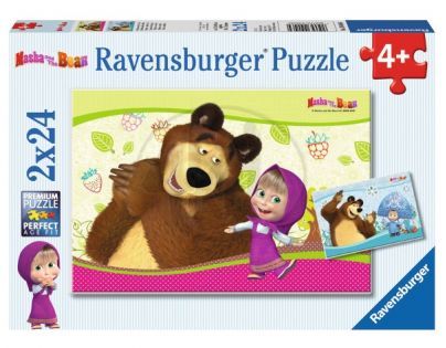 Ravensburger Máša a medvěd 2 x 24 dílků