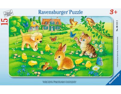 Ravensburger puzzle Miloučká mláďata 15 dílků