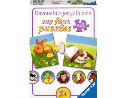Ravensburger Puzzle Miloučká zvířata 9 x 2 dílků