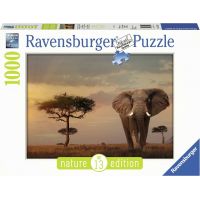 Ravensburger Puzzle Nature Sloni v národním parku Massai Mara 1000 dílků 2