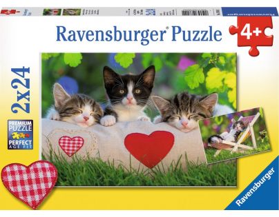 Ravensburger puzzle Ospalá koťátka 24 dílků