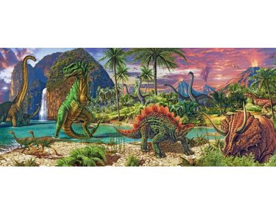 Ravensburger Panorama V zemi dinosaurů 200 dílků
