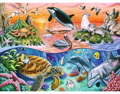 Ravensburger Puzzle Pestrý oceán 100 dílků