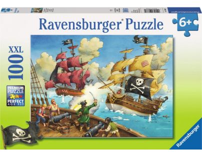 Ravensburger puzzle Pirátská loď 100 dílků