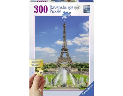 Ravensburger puzzle Pohled na Eiffelovu věž 300 velkých dílků