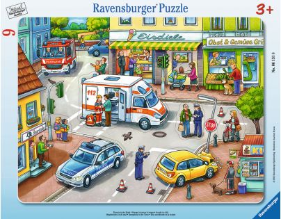 Ravensburger puzzle Pohotovost ve městě 10 dílků