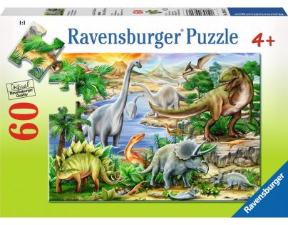Ravensburger puzzle Prehistorický život 60 dílků