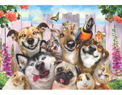 Ravensburger Puzzle Premium 100453 Blázniví mazlíčci 150 XXL dílků