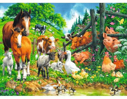 Ravensburger Puzzle Premium Zvířata spolu 100 XXL dílků