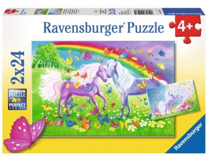 Ravensburger Puzzle Premium Koně 2x24 dílků