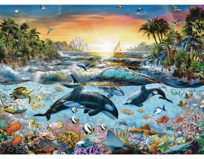 Ravensburger Puzzle Ráj kosatek 200 XXL dílků