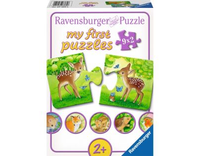 Ravensburger puzzle Sladcí obyvatelé lesa 9 x 2 dílků