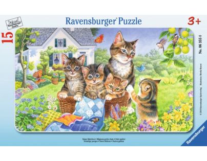 Ravensburger puzzle Sladké kočičky 15 dílků