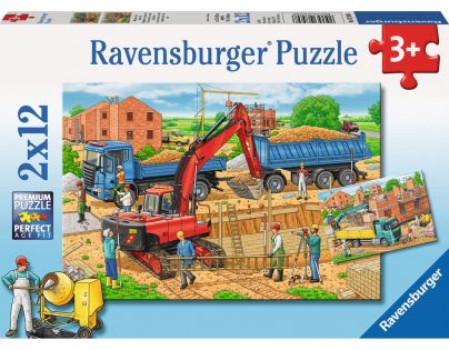 Ravensburger Puzzle Stavba domu 2 x 12 dílků