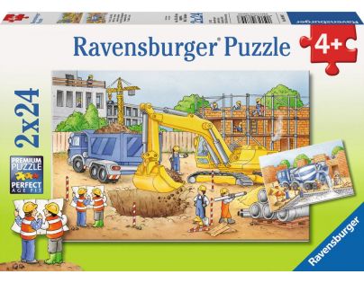 Ravensburger Puzzle Staveniště 2 x 24 dílků