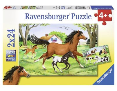 Ravensburger Puzzle Svět koní 2 x 24 dílků