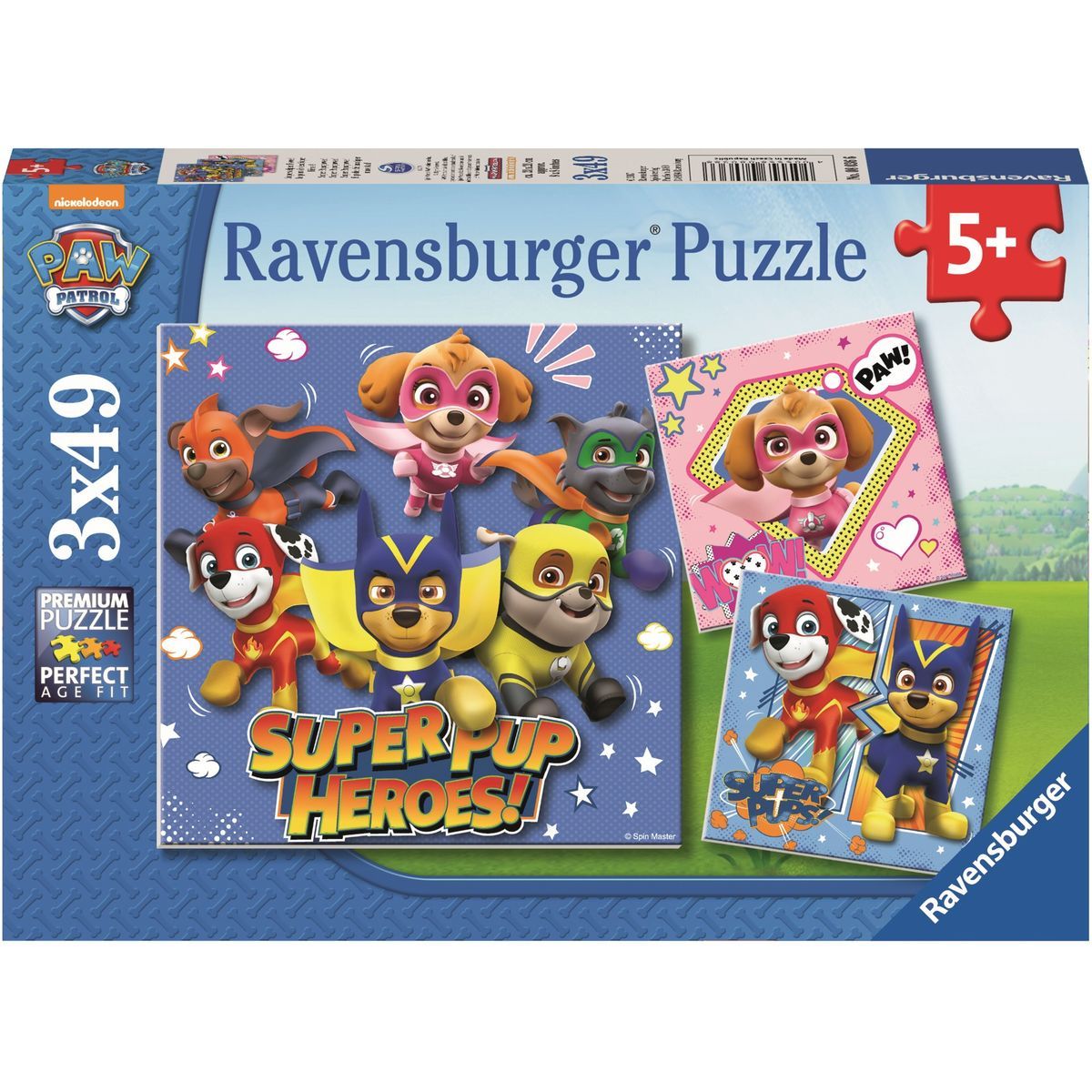 Ravensburger puzzle Tlapková Patrola 3 x 49 dílků