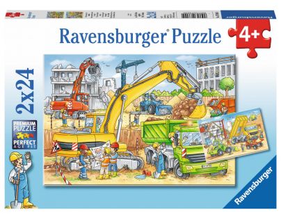 Ravensburger Puzzle Tvrdá práce 2 x 24 dílků