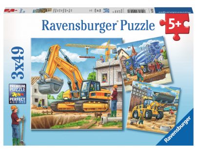 Ravensburger Puzzle Velká nákladní vozidla 3 x 49 dílků