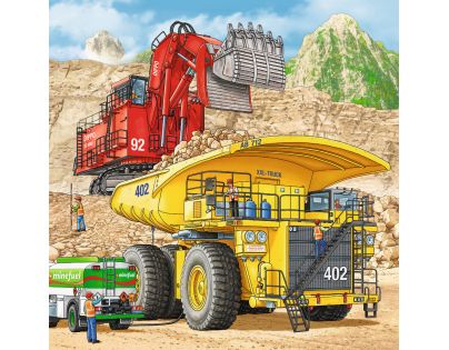 Ravensburger Puzzle Velké pracovní stroje 3 x 49 dílků