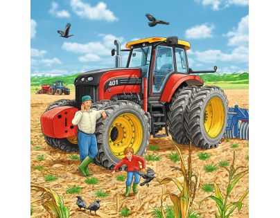 Ravensburger Puzzle Velké pracovní stroje 3 x 49 dílků
