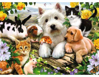 Ravensburger Puzzle Veselé přátelství zvířat 300 dílků