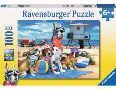 Ravensburger puzzle Vstup na pláž psům zakázán 100 dílků