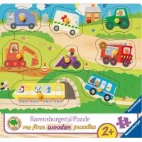Ravensburger Puzzle Wooden 036844 Oblíbená vozidla 8 dílků 2