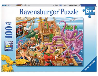 Ravensburger Puzzle XXL Dobrodružství na pirátské lodi 100 dílků
