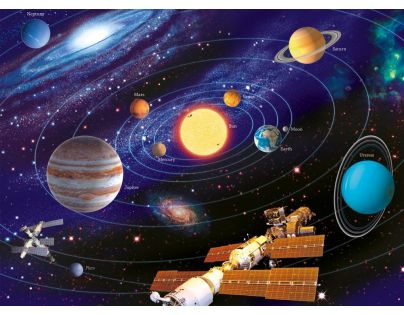 Ravensburger Puzzle XXL Sluneční soustava 200 dílků - Poškozený obal