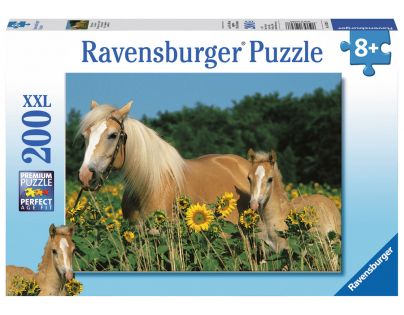 Ravensburger Puzzle Šťastní koně 200 XXL dílků