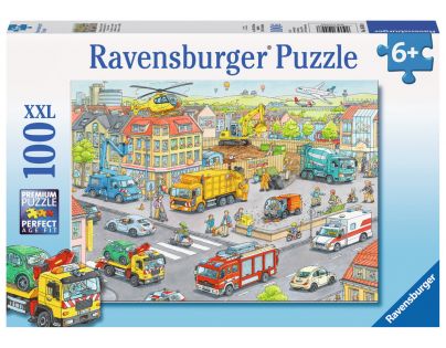 Ravensburger Puzzle Vozidla ve městě 100 XXL dílků