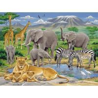 Ravensburger XXL Zvířata v Africe 200 dílků 2
