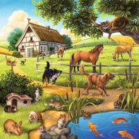 Ravensburger Puzzle Zvířata v Zoo, lese nebo v domě 3 x 49 dílků 2