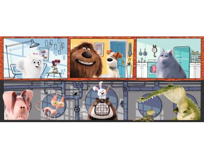 Ravensburger Tajný život mazlíčků Puzzle Panorama 200 dílků