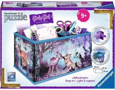 Ravensburger Úložná krabice Zvířecí trend 216 dílků