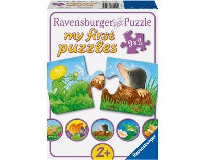 Ravensburger Puzzle Zvířata na zahradě 9 x 2 dílků
