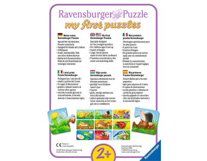 Ravensburger Puzzle Zvířata na zahradě 9 x 2 dílků