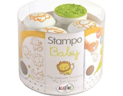 Aladine Razítka pro nejmenší Stampo Baby 4 ks Safari