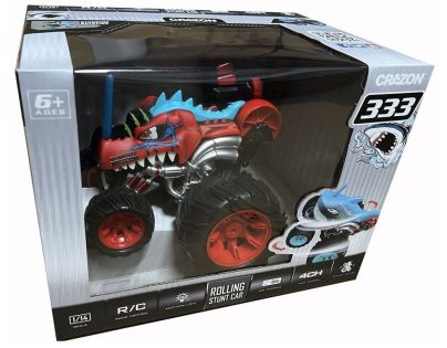 RC 5-kolové kaskadérské auto červené 1 : 16 - Poškozený obal