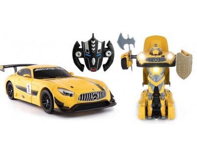RC auto Mercedes AMG GT3 Transformer 1:14 žlutý