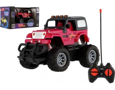 Teddies RC auto terénní tyrkysové 14 cm červené