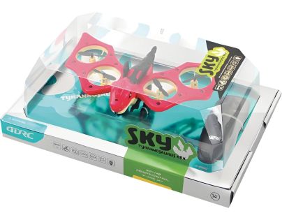RC Dron dinosaurus V48 červený